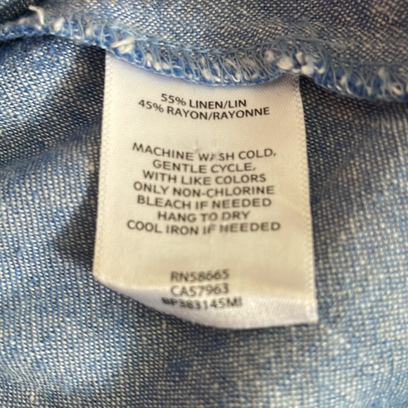 BP Blue linen tank top - Picture 6 of 7